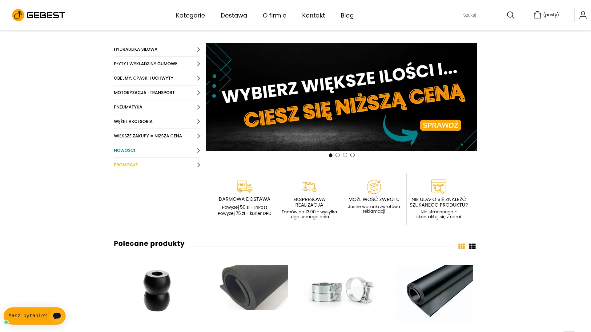 Business website screenshot