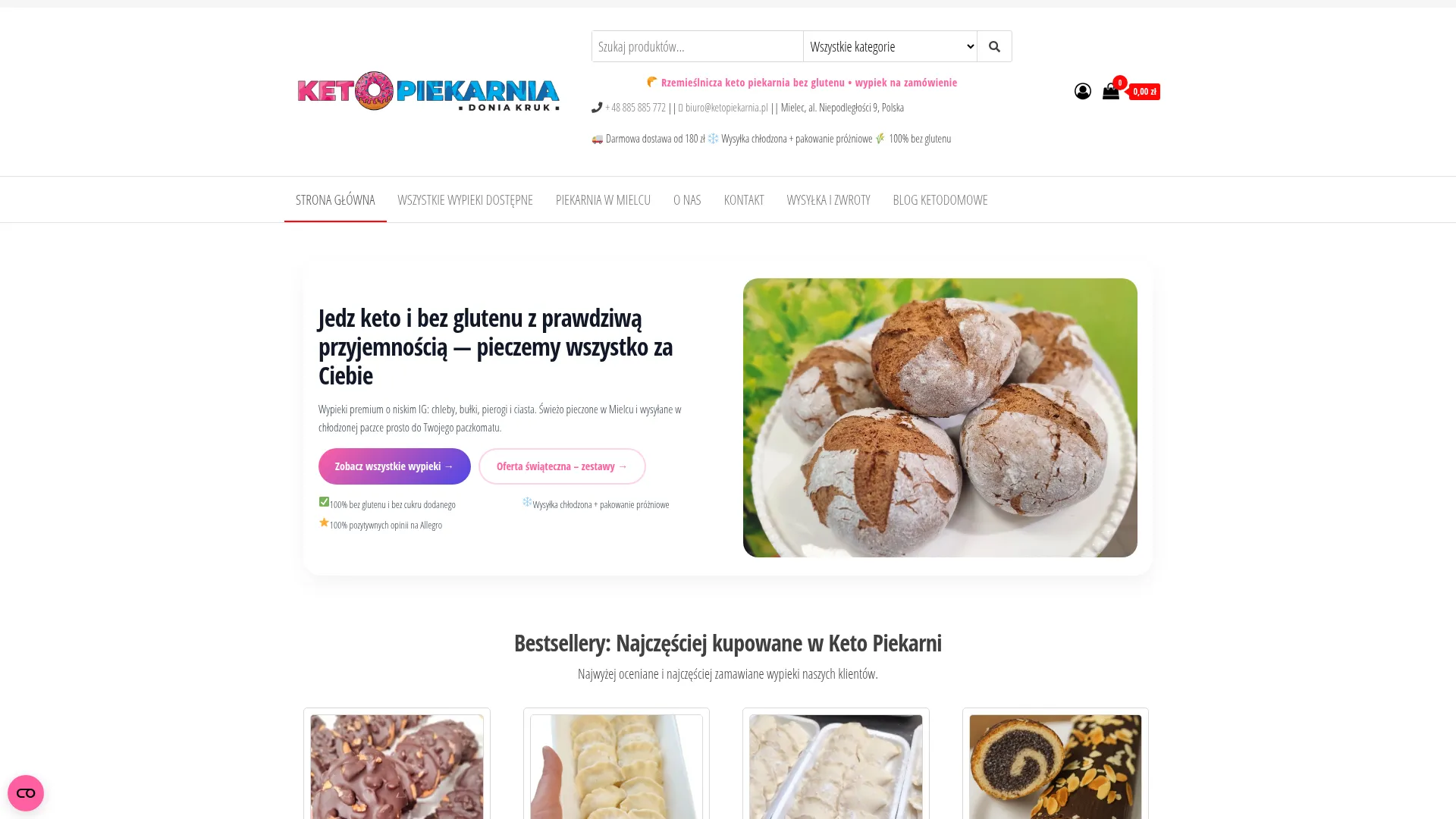 Business website screenshot