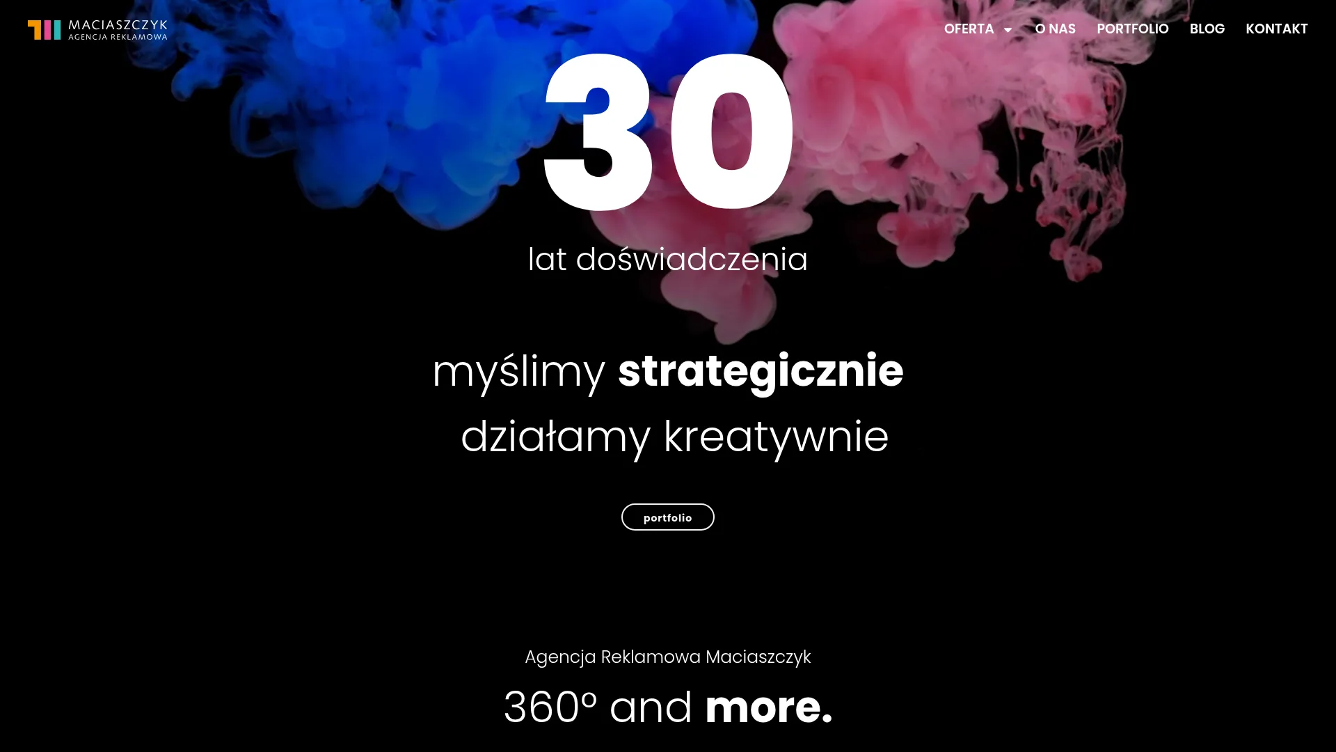 Business website screenshot