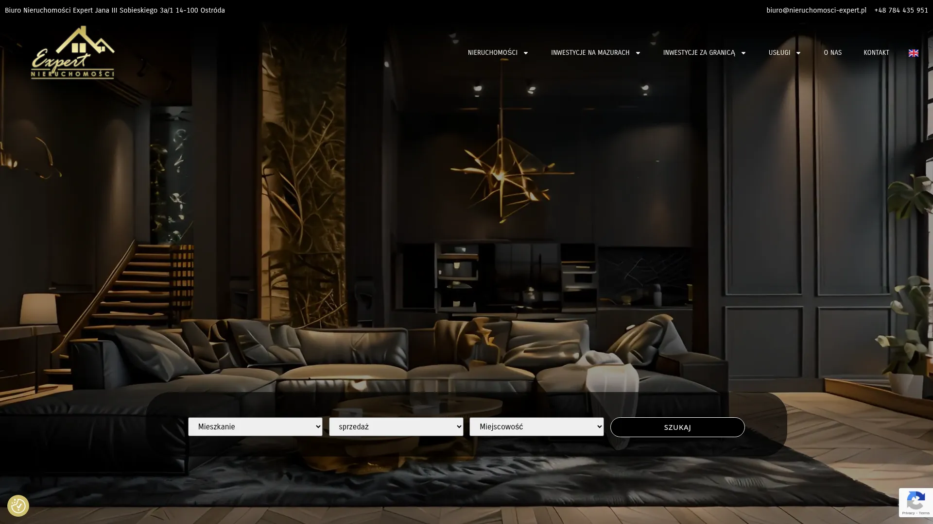 Business website screenshot