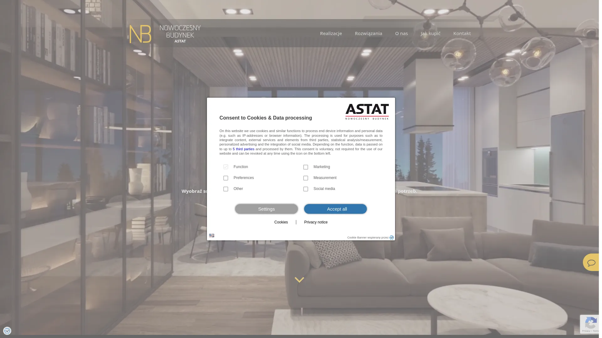 Business website screenshot