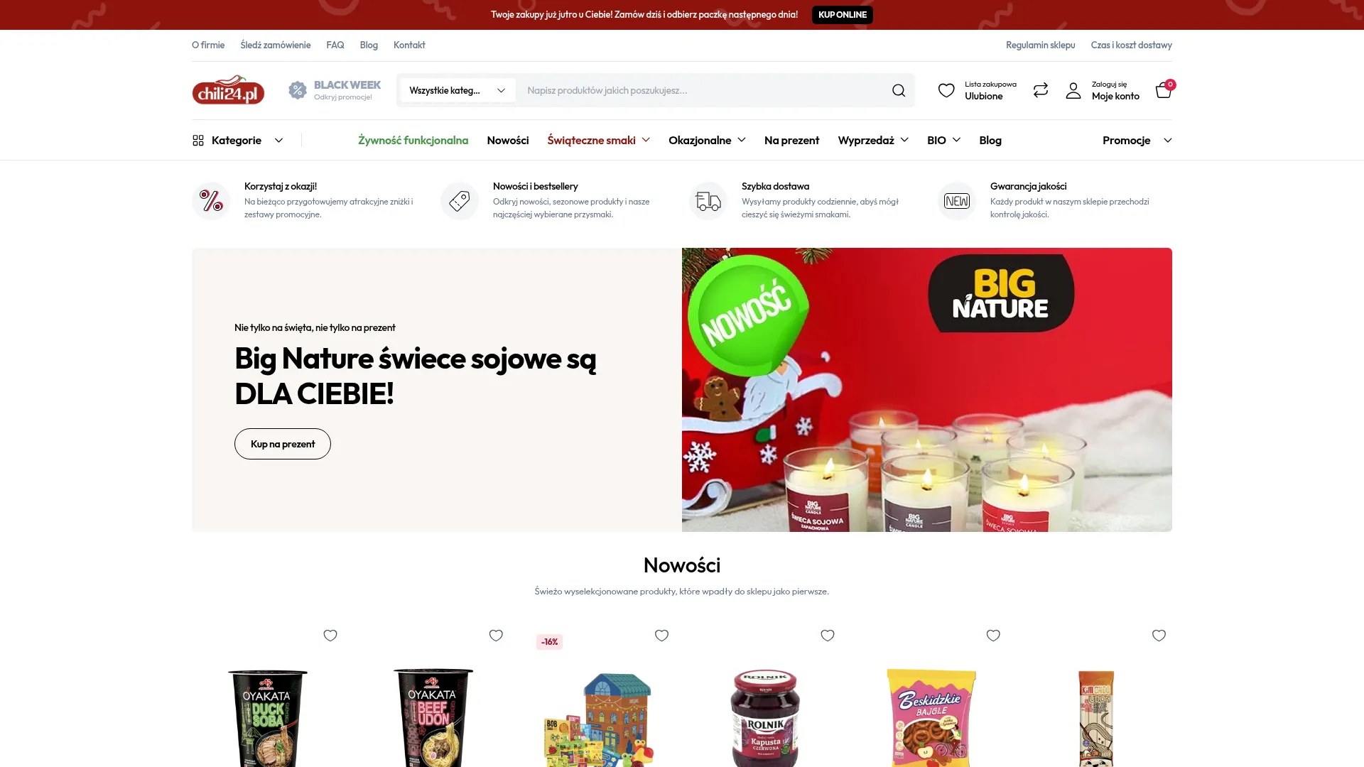 Business website screenshot