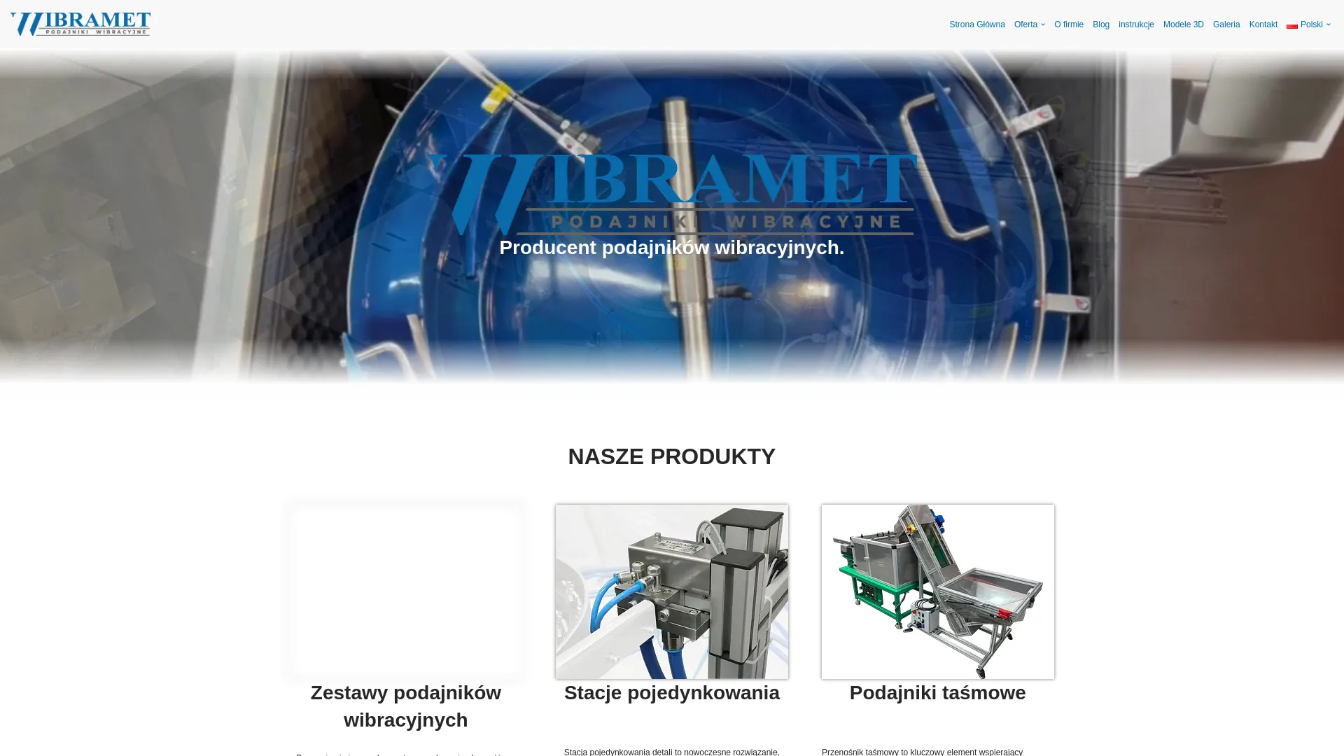 Business website screenshot