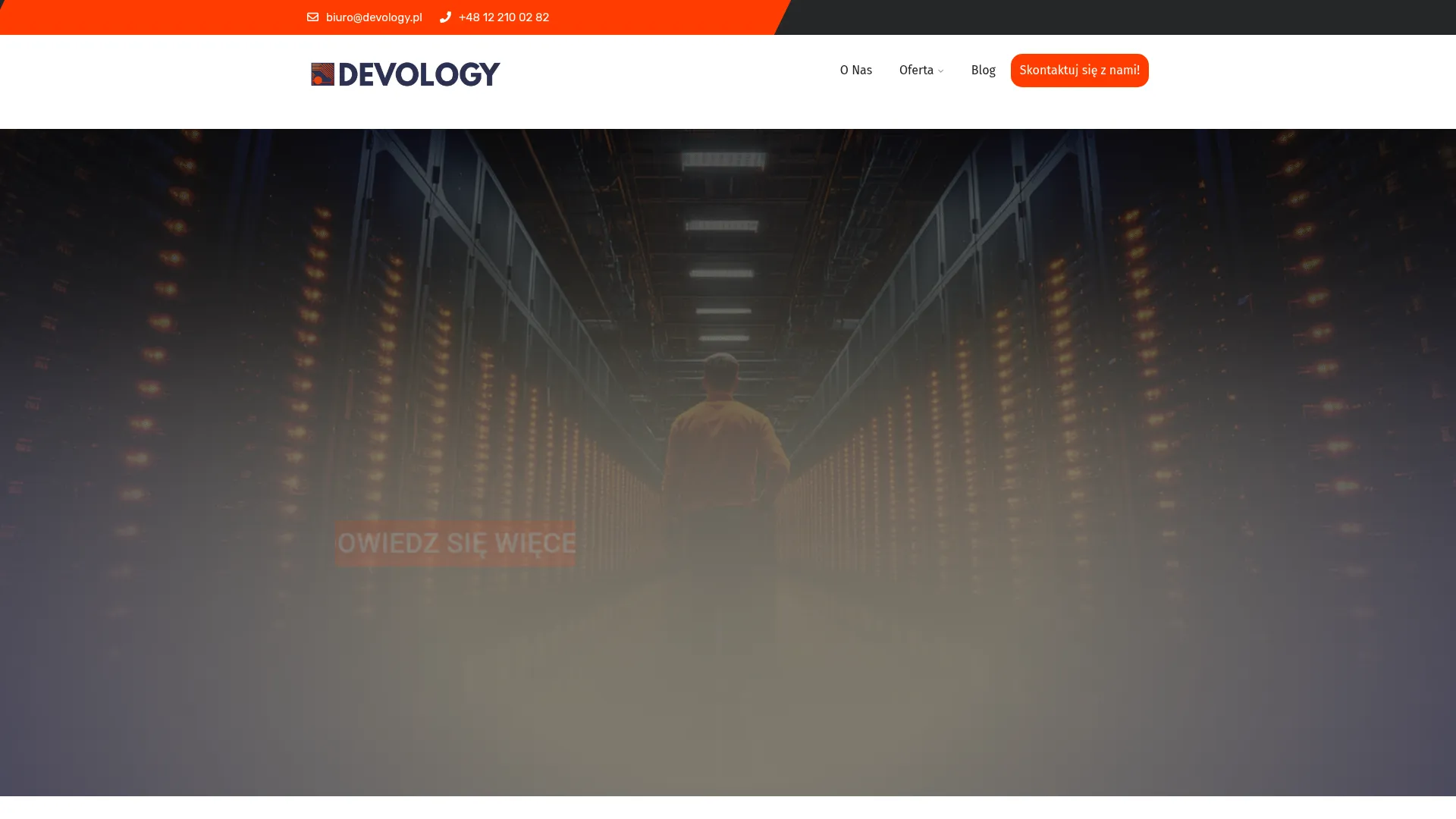 Business website screenshot