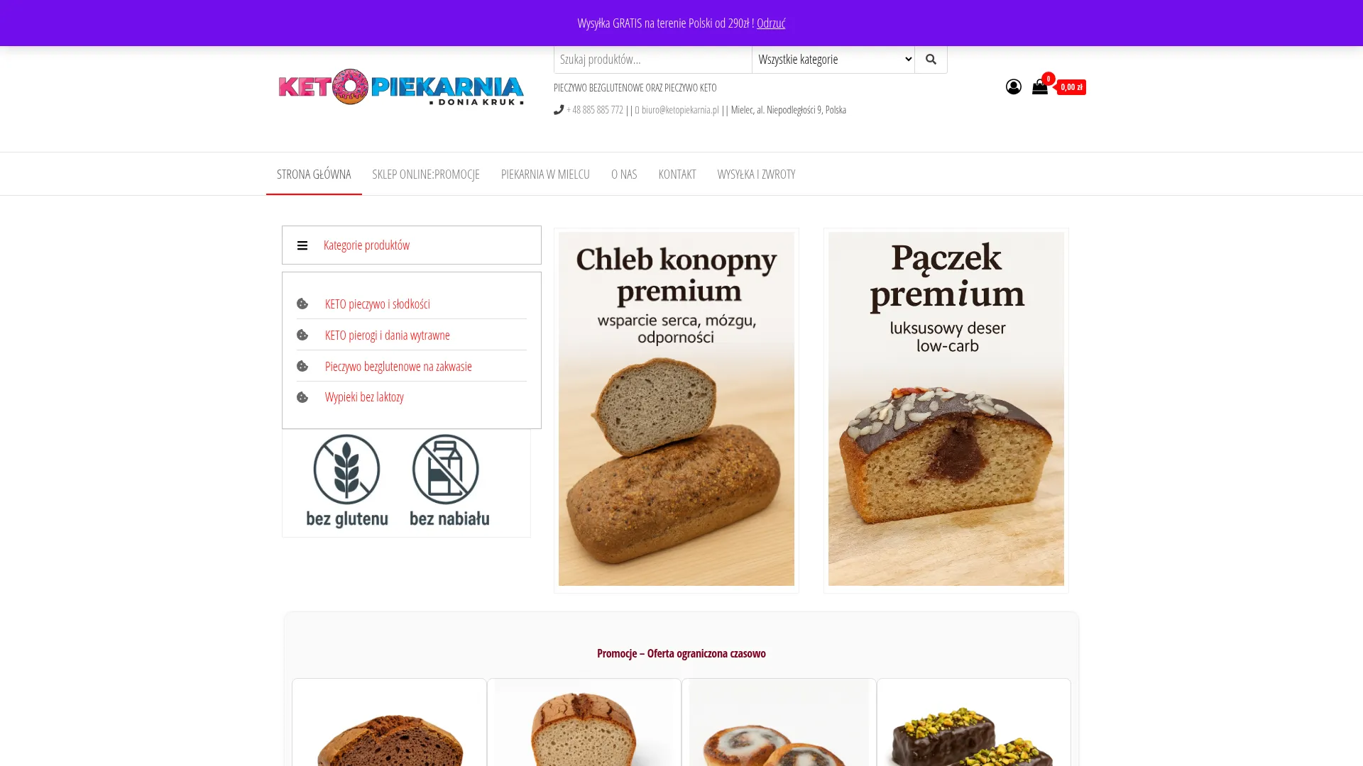 Business website screenshot