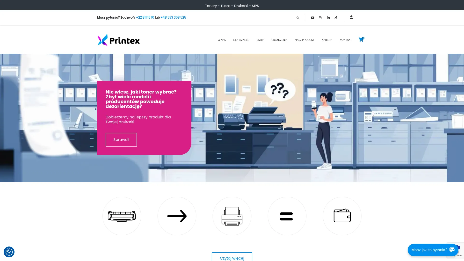 Business website screenshot