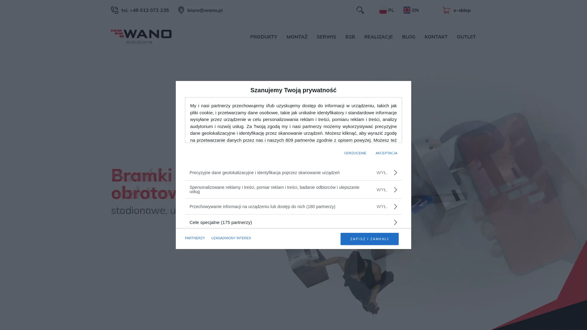 Business website screenshot
